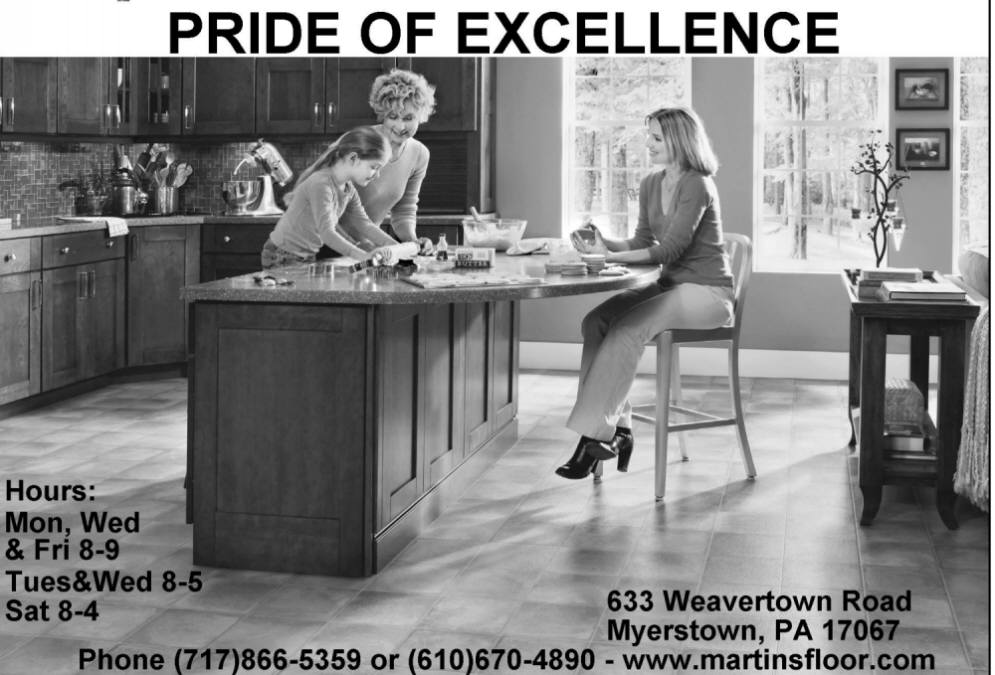 We have a Large Showroom with a Variety of Vinyl Flooring Options - Myerstown PA